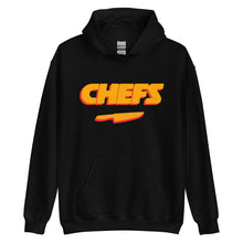 Load image into Gallery viewer, GO CHEFS! BLACK HOODIE
